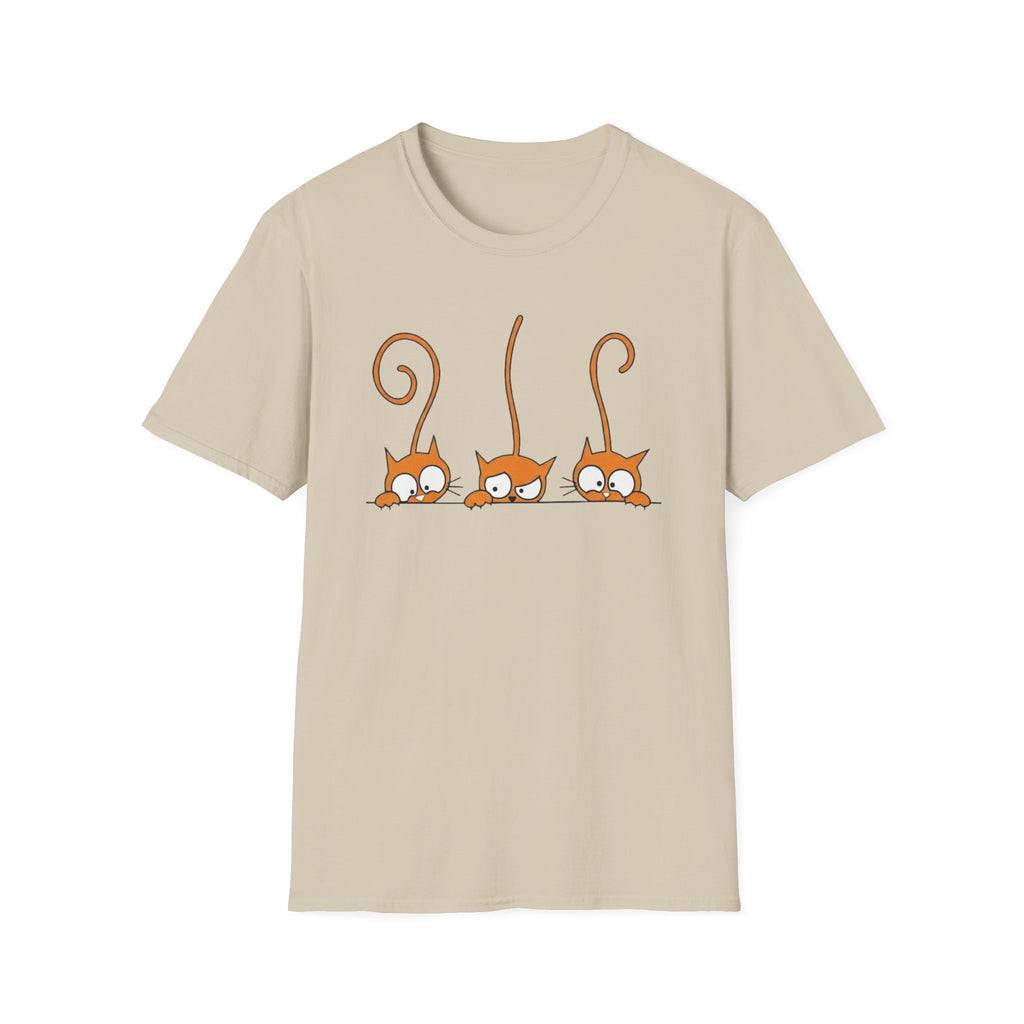 Peeking Orange Cats T-Shirt
