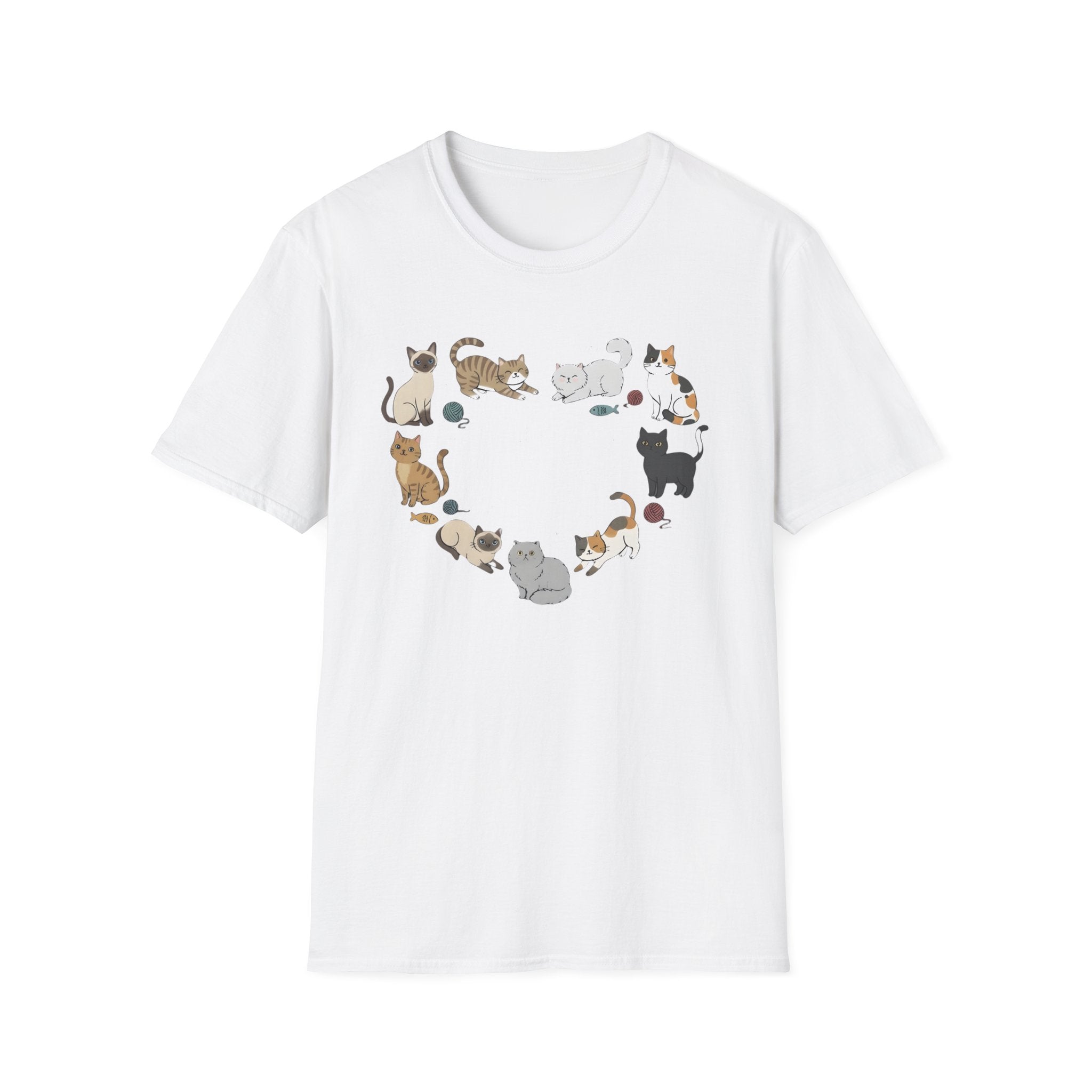 Life is Better with Cats Heart T-Shirt