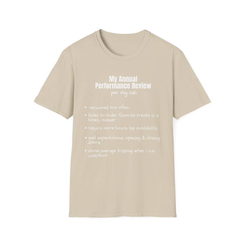 Annual Performance Review Per My Cat T-Shirt