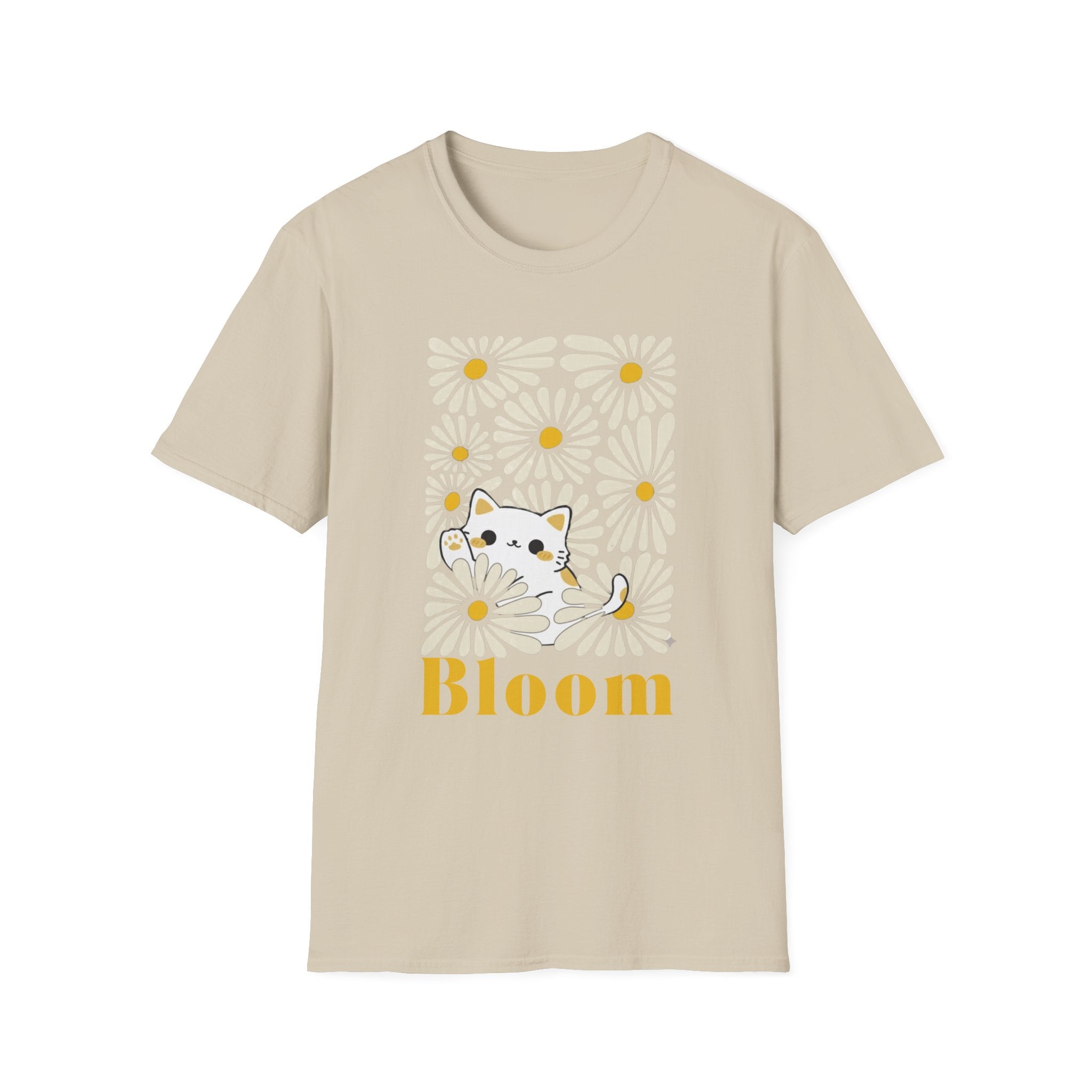 Bloom Cat and Flowers T-Shirt