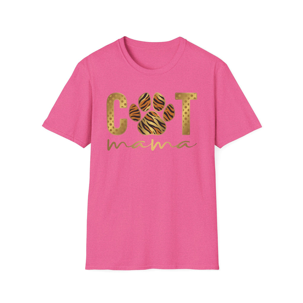 Cat Mama in gold T-Shirt