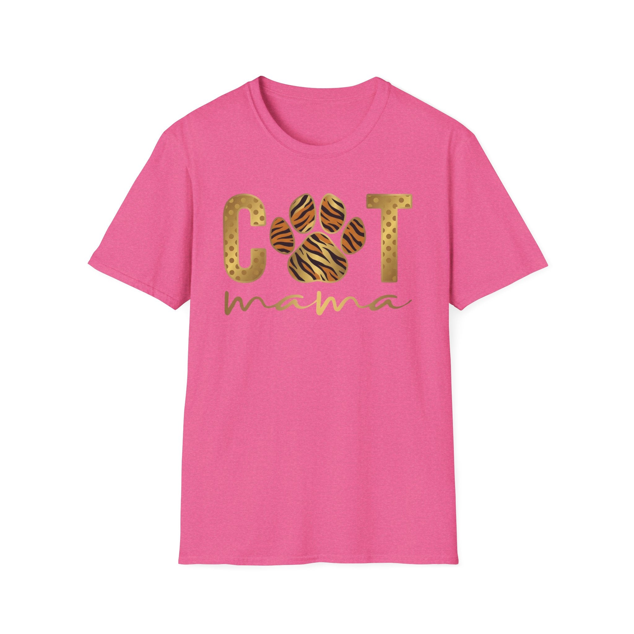 Cat Mama in gold T-Shirt