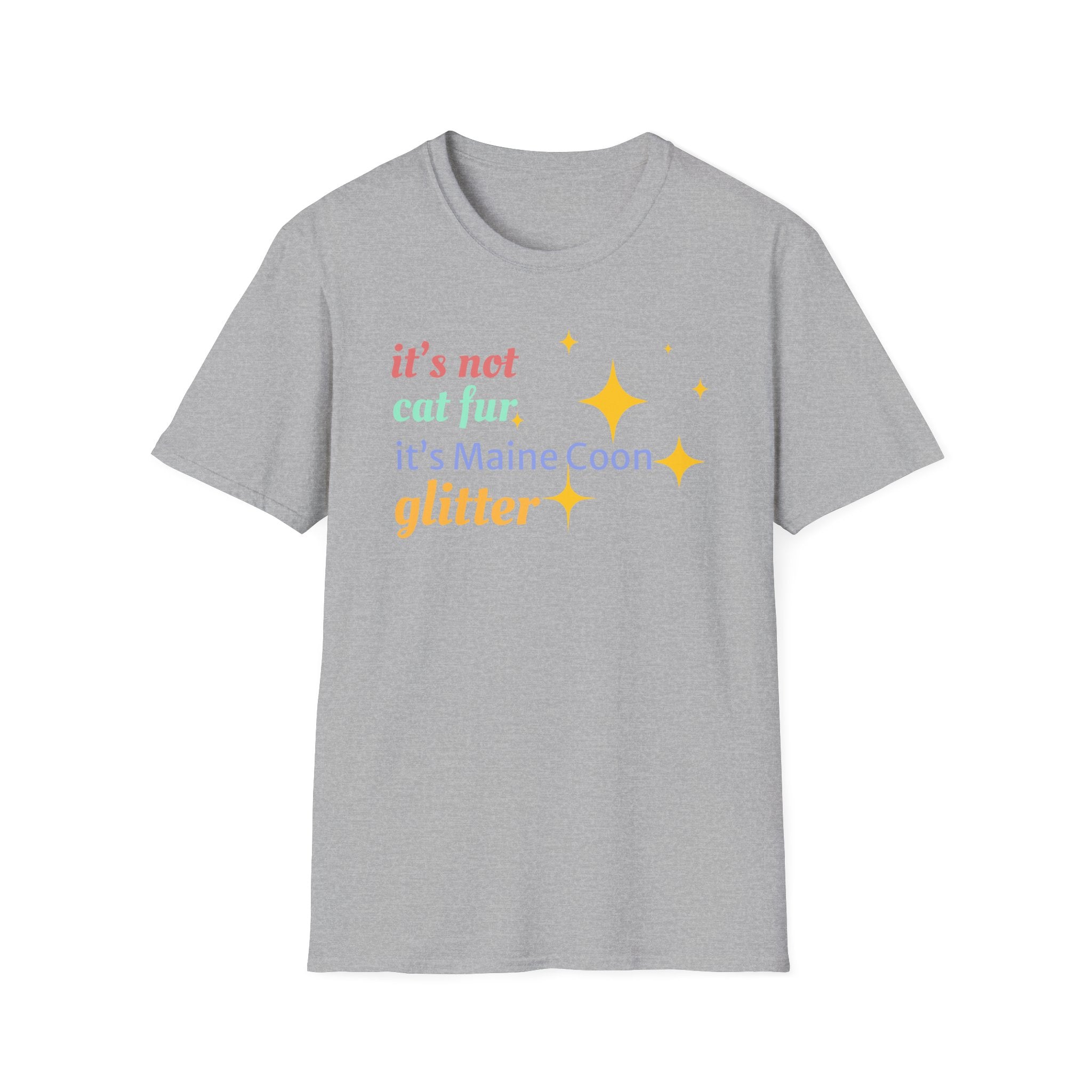 It's Not Cat Fur It's Maine Coon Glitter T-Shirt