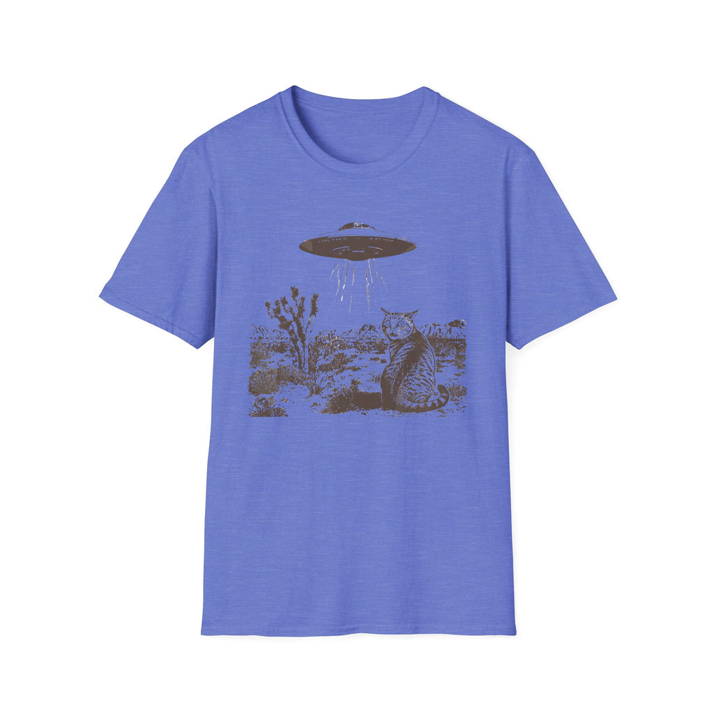 Surprised Kitty & UFO T-Shirt