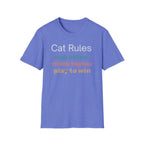 Cat Rules Nap Often, Climb Higher, Play to Win T-Shirt