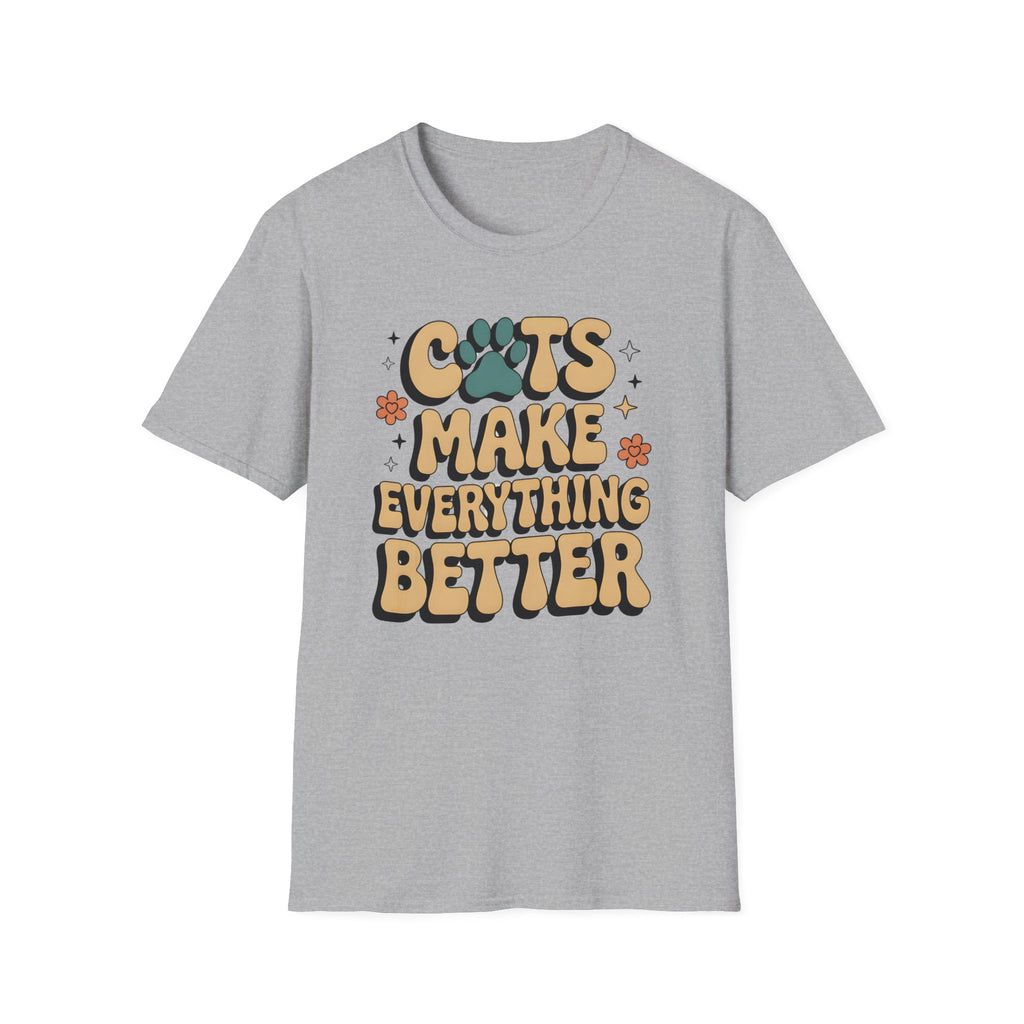 Cats Make Everything Better Retro T-Shirt