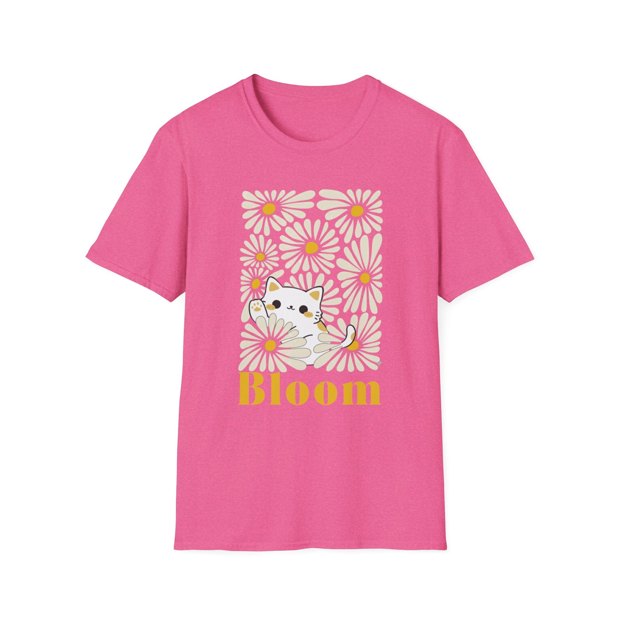 Bloom Cat and Flowers T-Shirt