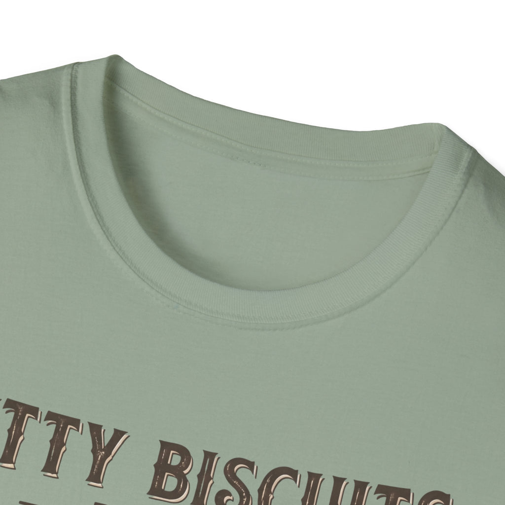 Kitty Biscuits Bakery Purr-duction Line Design T-Shirt