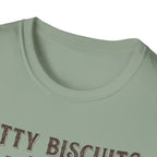 Kitty Biscuits Bakery Purr-duction Line Design T-Shirt