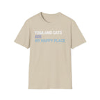 Yoga and Cats are My Happy Place T-Shirt