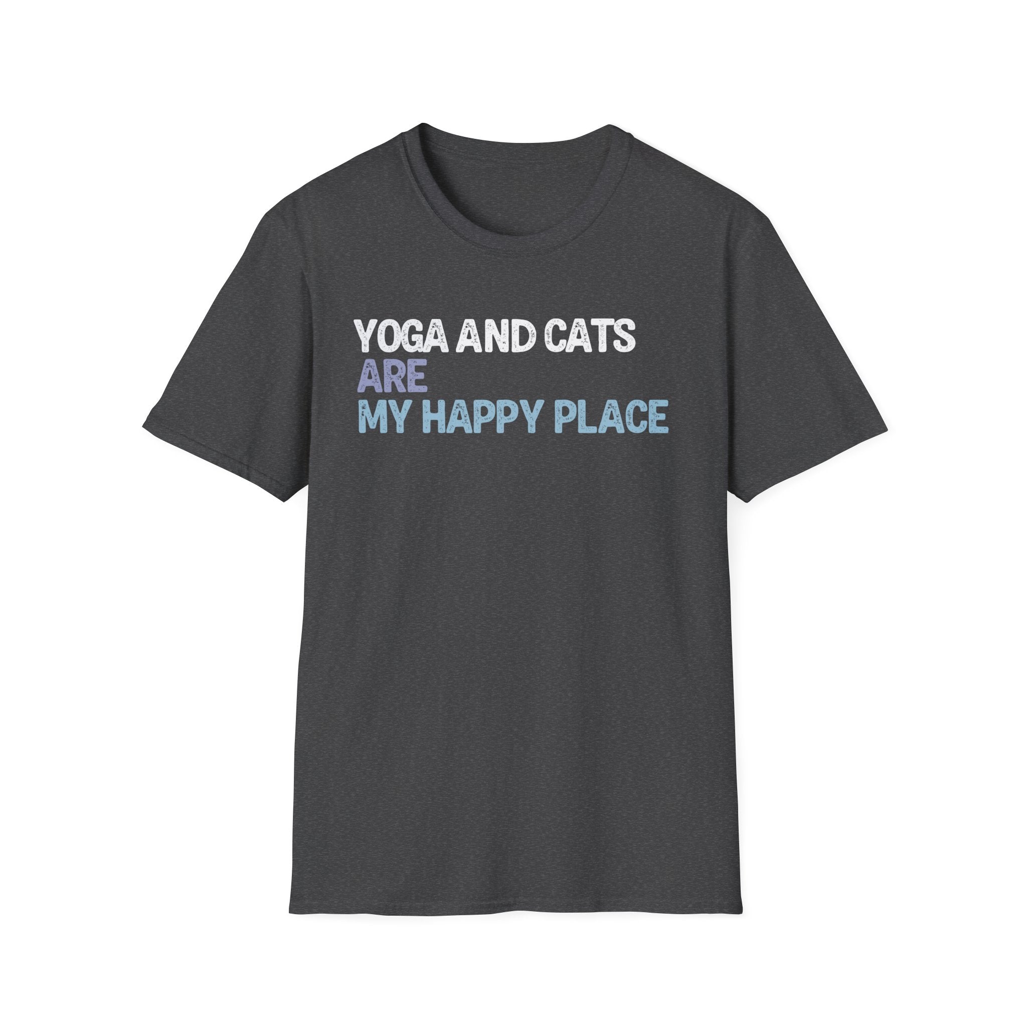 Yoga and Cats are My Happy Place T-Shirt