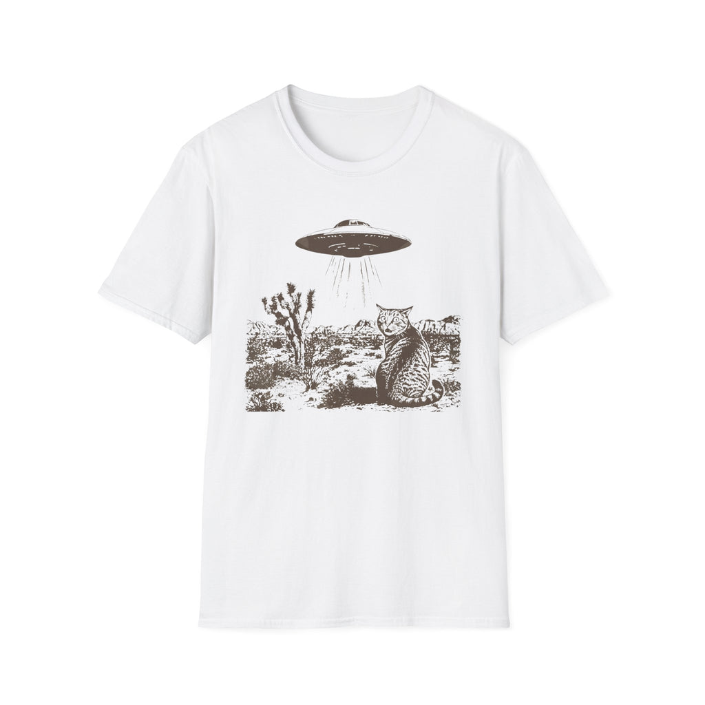 Surprised Kitty & UFO T-Shirt