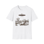 Surprised Kitty & UFO T-Shirt