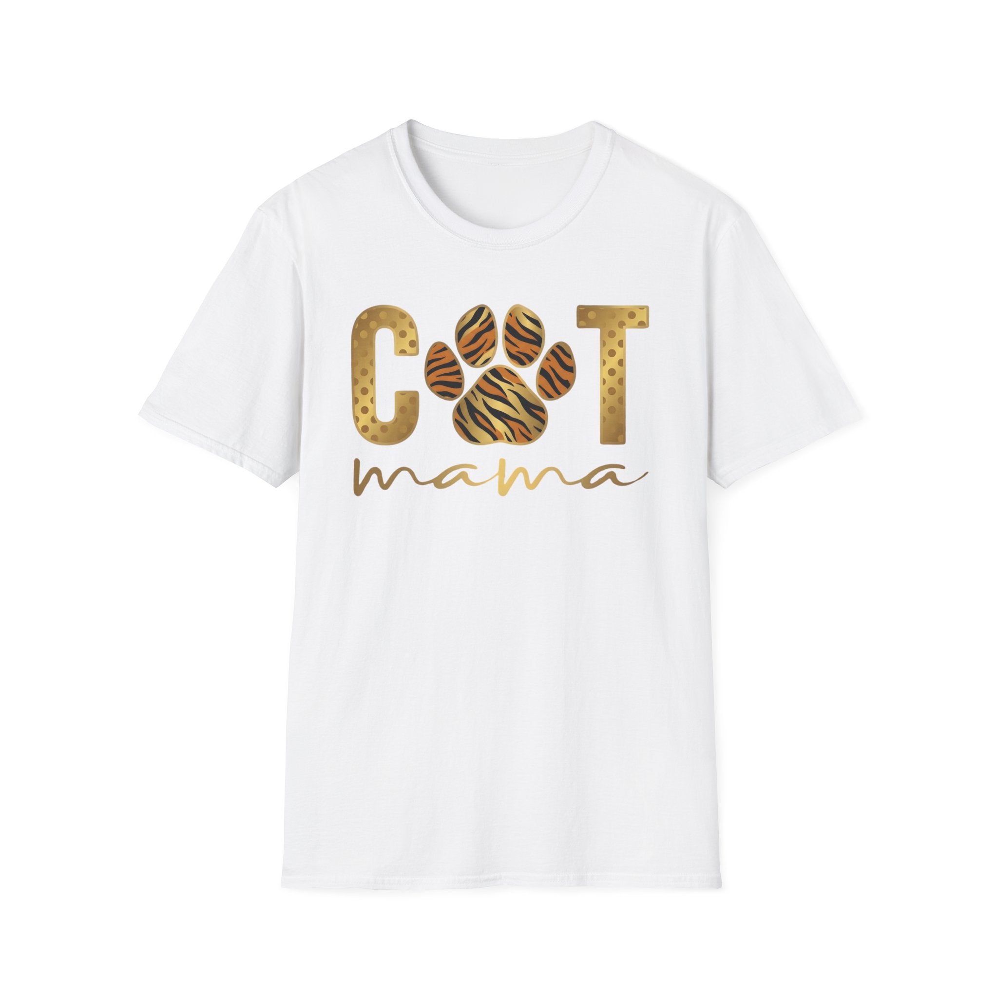 Cat Mama in gold T-Shirt