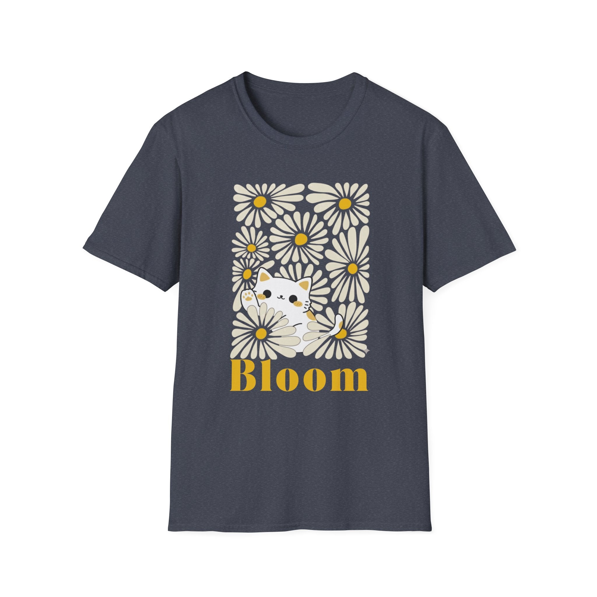 Bloom Cat and Flowers T-Shirt