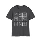 Cats & Plants Stamp Collage T-Shirt