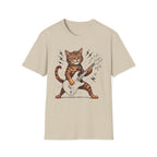 Rocker Cat Playing Guitar T-Shirt