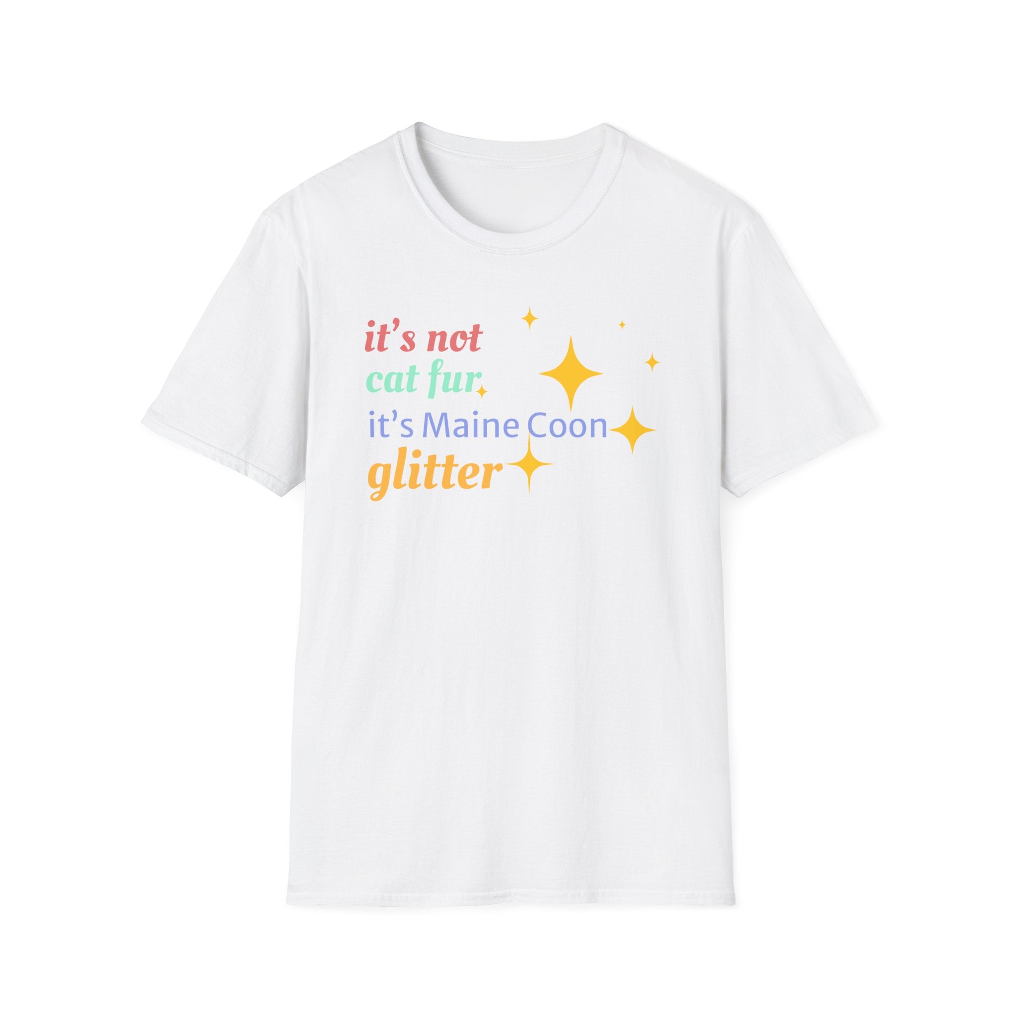 It's Not Cat Fur It's Maine Coon Glitter T-Shirt